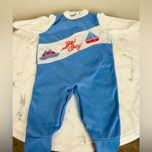 Vintage Carter’s “Ships Ahoy” Baby Onesie - Small (to 11 lbs)